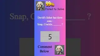 😱🤯 Riddle quiz | 99 percent people fail to answer | #riddles  #shorts