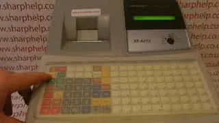 Turn Till Receipt On Or Off Sharp XE-A213 / XEA213 / XE-A213B Cash Register