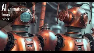 Steampunk Robot Factory 【I asked AI to create images】