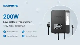 SUNVIE LVT-MH-200W Landscape Lighting Transformer Introduction & Installation Guide