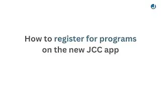 Program registration JCC app