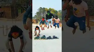 skating stunt don't try without any training #skating #skills #skater #skateboarding #shortsfeed