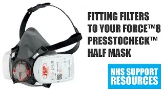 How to fit filters to your Force&trade;8 PressToCheck&trade; Half Mask