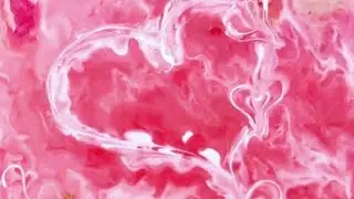 Valentine's day special Painting | Abstract pour painting | Heart painting Ideas.