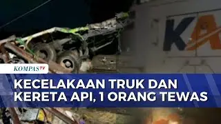 Truk Tronton Tertabrak Kereta Api Gajayana di Kebumen, Sopir Meninggal dan 2 Orang Luka-luka | BERUT