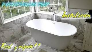 FREESTANDING TUB | FAUCET ANZZI FS-AZ0047CH | INSTALACI&Oacute;N F&Aacute;CIL Y R&Aacute;PIDO