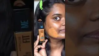 Trying New Shade - 340 #maybellinefitmefoundation #brownskinmakeup @maybellineindia