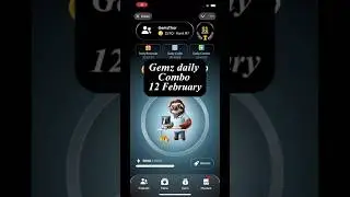 Gemz daily combo today 12 February | gemz daily combo card | today Combo gemz coin #shortvideo