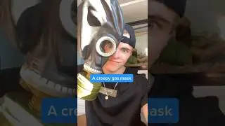 Terrifying Gas Mask Prank On Parents 😈👀#shorts