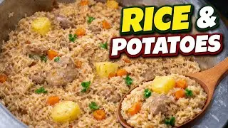 Simple Rice and Potatoes Recipe | Easy One-Pot Meal #onepotmeal #rice 