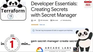 Developer Essentials: Creating Secrets with Secret Manager | #qwiklabs | #arcade |  Solution