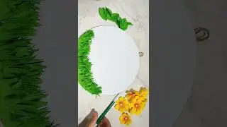 Paper craft wall hanging |Paper flower wall decor #shorts #ytshorts #youtubeshorts  #viral #trending
