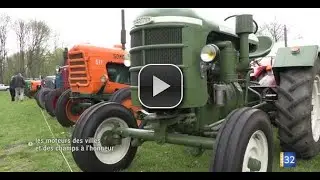 Bar sur Aube: un rendez vous de passionnés de tracteurs anciens. JT Canal32  30.04.19