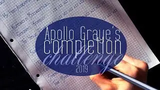 Apollo Graye's Completion Challenge &brvbar; Announcement & List