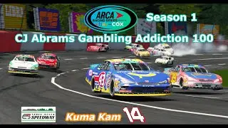 CJ Abrams Gambling Addiction 100 | Arca Racing Series | S1 | R16 | 777 Speedway