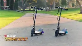 Razor Power Core E100 Electric Scooter Ride Video