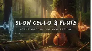 432Hz Grounding Meditation | Slow Cello & Flute Ambient Drone