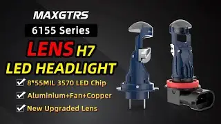6155 Seires Headlight Mini Lens Projector H7 9005/9006 HB3 HB4 Auto Low Beam Canbus Bulb