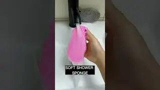 Soft Body Scrubber Shower Sponge &ndash; Gentle Exfoliation for Silky Skin