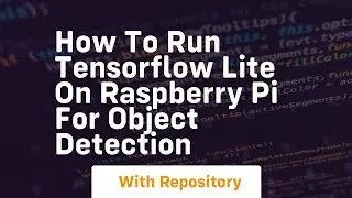 how to run tensorflow lite on raspberry pi for object detection