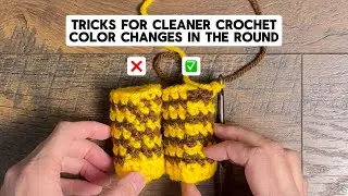 Tricks for Cleaner Crochet Color Changes in the Round
