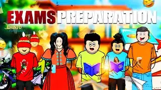 Exams Preparation 😆😂 | CHINTU FUN WORLD | Short Content | Telugu Village Comedy