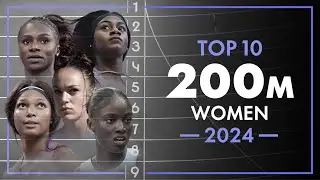 Top 10 200m WOMEN 2024