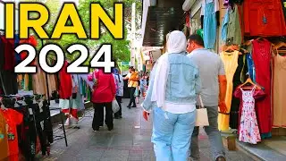 TEHRAN 2024 🇮🇷 Imamzadeh Hasan Neighborhood| IRAN 4K UHD 60fps
