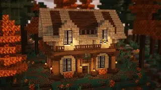 Minecraft | How to build an autumn house