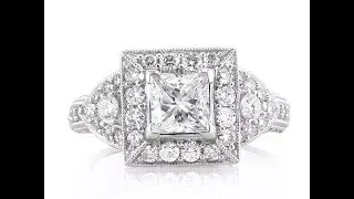 Mark Broumand- 2.03ct Princess Cut Diamond Engagement Ring