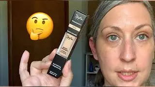 TLB The Lip Bar Quick Conceal Caffeine concealer review demo first impression over 40 makeup