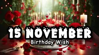 Поздравления с днем ​​рождения 15 ноября 🩷🎉❤️ | Песня о дне рождения #happybirthday #birthdaycele...