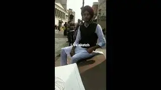 Sardar Ji's Live Sketch In Heritage Street ||{Golden Temple} Amritsar ||