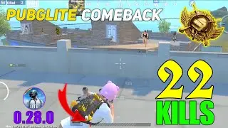 PUBG LITE COMEBACK 🥰 | SOLO VS SQUAD 1 HP CLUTCH RUSH INTENSE GAMEPLAY VIDEO | PUBG MOBILE LITE 🔥🔥