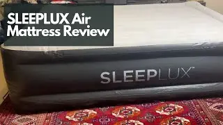 Прочный надувной матрас SleepLux со встроенным насосом, подушкой и зарядным устройством USB. Обзор и распаковка