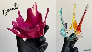 IZOMALT vitorla, váza, tortadísz 🧊💜 - Isomalt cake topper - BebePiskóta