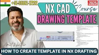 Siemens NX Drafting Template बनाएँ: Title Block Customization (Hindi)