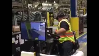 CB Forklift-Simulator at work