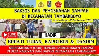 Live | Bupati Tuban, Kapolres dan Dandim Meresmikan 2 Tungku  di Kecamatan Tambakboyo