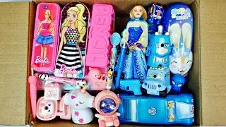 Blue Stationery VS Pink Stationery , Pencil Box, Desk lamp, Sharpener, 3d Eraser, Highlighter, Pens