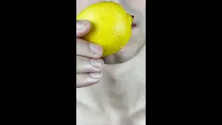 ASMR whole Lemon eating sounds #shorts