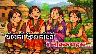जेठानी देउरानीको ४ लोककथाहरु..।।नेपाली लोककथा।। Jethani Ra Deurani Ko Katha 🍀🍀🍀