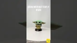 Grogu with Butterfly #456 Funko Pop! 360 view