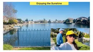Finally some Sunshine.  Enjoying our daily walk