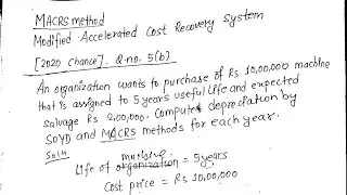 MACRS METHOD | DEPRECIATION |ENGINEERING ECONOMICS | POKHARA UNIVERSITY