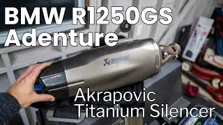 Install: BMW OEM Akrapovic Exhaust for R1250GS Adventure (Euro5 Titanium)