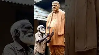 Sardar patel ji - the iron man of india wooden art #india #foryou #music #song