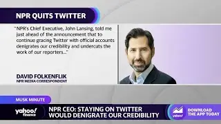 NPR becomes first major U.S. news outlet to quit Twitter under Musk