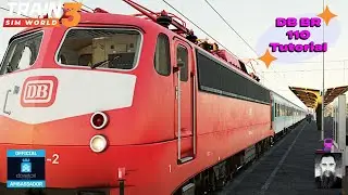 DB BR110 Locomotive on Linke Rheinstrecke