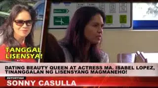 LTO, NAGLABAS NA NG DESISYON SA KASO NI MARIA ISABEL LOPEZ